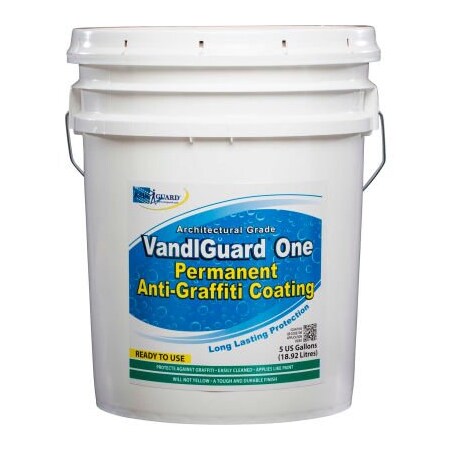 Weatherman Products,. VandlGuard One RTU Anti-Graffiti Non-Sacrificial Coating, 5 Gallon Pail 1/Case - VG-7002